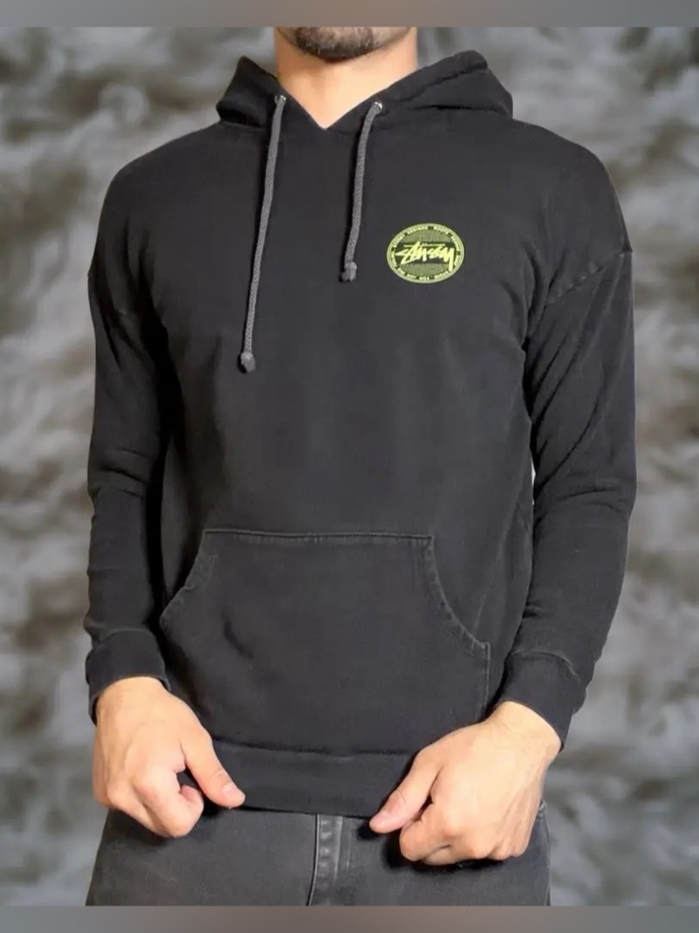 Stussy Roots Reggae Surf Rydim For Jah Irie Feeling Hoodie Black